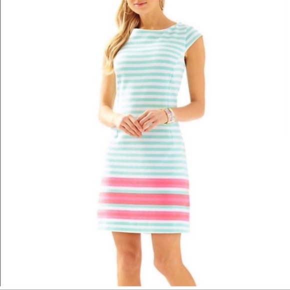 Lilly Pulitzer Dresses & Skirts - Lily Pulitzer Lana Cap Sleeve Striped Dress Size XS